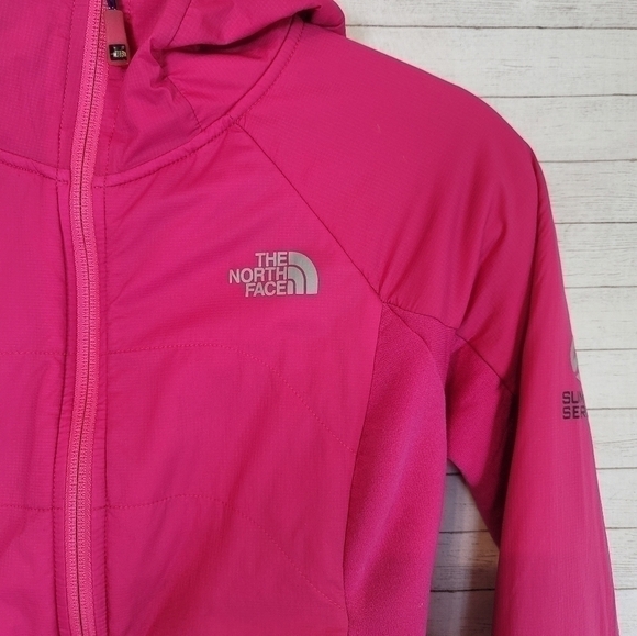 THE NORTH FACE SUMMIT SERIES WINDSTOPPER HOT PINK FULL ZIP HOODED JACKET… - Picture 6 of 16
